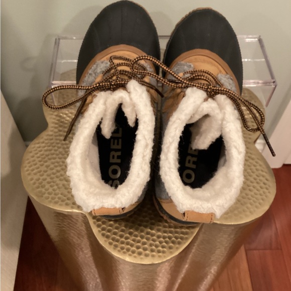 Sorel - Women’s Winter Snow Rain Lace-up Boots w/Lining - gray/tan/black - 8.5 - Picture 6 of 8